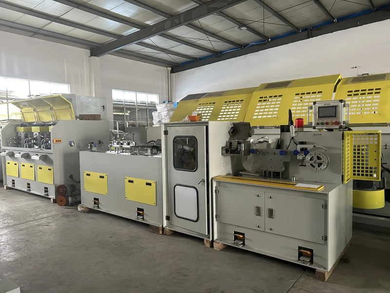Integrated flattening and shaping line for precision profile wire production